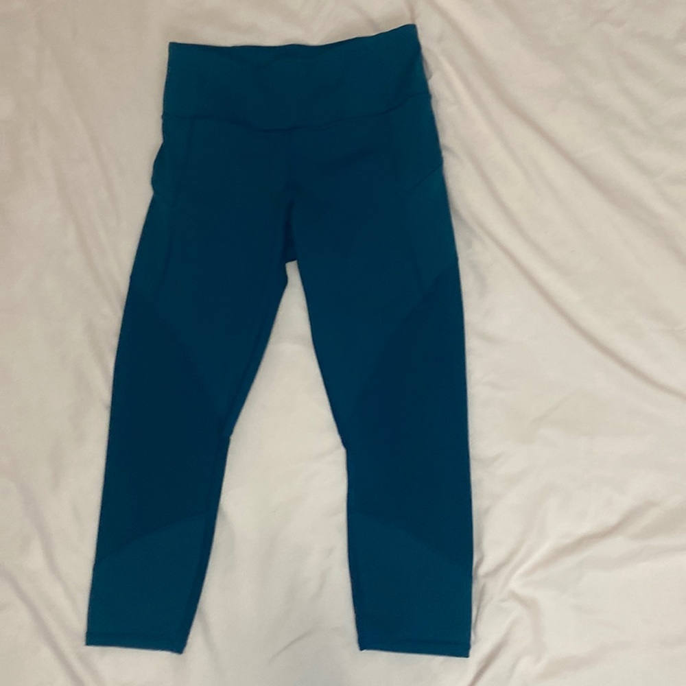 ATHLETA LEGGINGS/DARK TEAL BUT LOOK BLUE IN PICTURES——XS